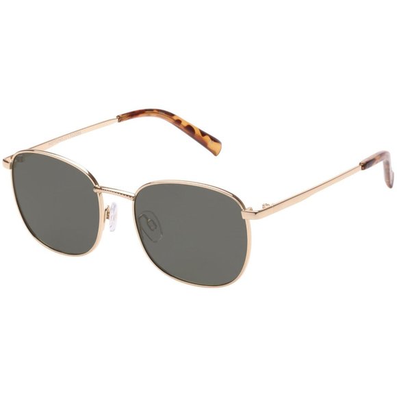 NWT LeSpecs Neptune Bright Gold Sunglasses Neptune Deux Bright Gold Tort Uni-Sex Square Sunglasses | Le  main image 2